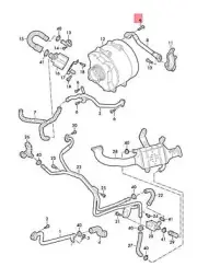 NEW AUDI VW AUDI Q8 Q7 TOUAREG 4MB 4MG 4MN CR7 COOLANT HOSE 4M0265347N ORIGINAL