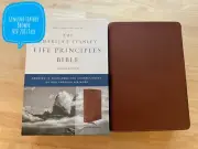 NIV Life Principles Bible 2020 Charles Stanley Genuine Leather