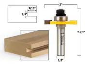 1/4" Slotting Cutter Router Bit Assembly - 1/2" Shank - Yonico 12107