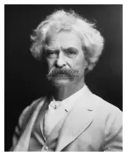 MARK TWAIN WRITER AND HUMORIST 8X10 B&W PHOTO