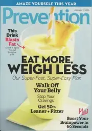 PREVENTION Magazine - January 2016 / Eat More, Weigh Less / Enjoy Healthy Living