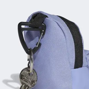 ADIDAS 零錢包 迷你後背包 小包 耳機 鑰匙 鉤環 紫【運動世界】HC7221