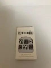 Press On Nails - Do It Yourself - Gray Blue & White Leopard Print - Short Length