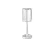LED Crystal Projection Table Lamp USB Socket Adjustable Three-color Acrylic Diamond Bedroom Bedside Dining Room Romantic Night Light Gift - Orange