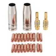 For MB15 15AK MIG Welding Torch Kit Contact Tip Nozzle Diffuser MIG Welding1658