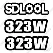 Fits SDLOOL 323W Decal Kit Mini Skid Steer Loader - 7 YEAR OUTDOOR 3M VINYL!