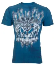 Affliction CONDEMNED A10292 Men's Short Sleeve T-shirt Tee Lagoon Blue