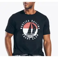 在飛比找蝦皮購物優惠-Nautica【L】短袖T恤 黑色 SAILING ST16