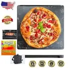 Integrated Backstop & Handles Pizza Baking Stone | Cast Steel, 13.5" x 14.5"