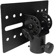 Dj Speaker Stand Adapter Top Cover | Rotatable DJ Speaker Tripod Stand Pole | Black Metal Support Tool for Stage Performances and Special Events