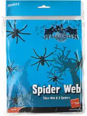 Spider Web and Spiders Halloween Decoration - Large