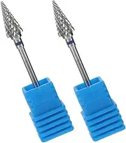 Happyyami Professional Nail Art Drill Bits Set Tungsten Steel Cuticle Drill Pedicure File Bits for Nail Grinding Manicure