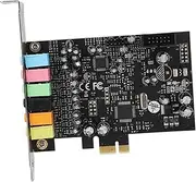 Internal Sound Card,1 Pcs PCI-E 7.1 HiFi High Fidelity 8 Track Internal Surround PCI Sound Card Compatible with 2.1/5.1 Stereo Surround Sound System Equipment,Black