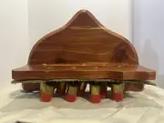 Small Game Shelf Walnut 11 X 7 X 4 Decorated With Shotgun Shells ￼