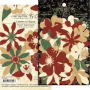 Graphic 45 - Letters To Santa Flower Assortment Ephemera Pieces 48/pk Christmas