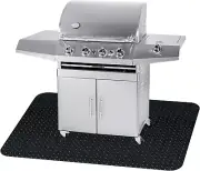 48x36" Grill Pad Fireproof BBQ Mat Protects Decks Patios from Grease Splashes