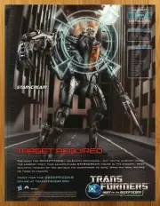 2010 Transformers Hunt for the Decepticons Starscream Figure Print Ad/Poster Art