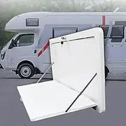 RV Folding Hanging Table with LED Lights, Removable for Caravan Picnic, Supports Up to 25KG