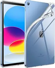 JETech Case for iPad (A16) 11th/10th Generation (2025/2022), Soft TPU Transparent Slim Shockproof Tablet Cover (Clear)