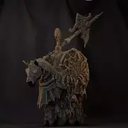 Aurum Knight | Realsteone | RPG D&D Pathfinder Wargaming Miniature | 32mm Scale