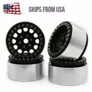 4PCS 1.9" Alloy Beadlock Wheel Rims for SCX10 CC01 TRX-4 D90 1/10 RC Crawler-US