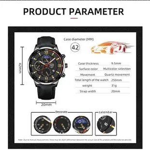 Fashion Mens Sports Watches Man Business Quartz Wristwatch L