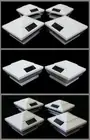 4-Pack Solar WHITE Post Cap LED Lights For 4 x 4 PVC Vinyl or Wood Fence Post
