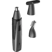 Rechargeable Ear and Nose Hair Trimmer for Men, 3 Detachable Heads for Sidebu...
