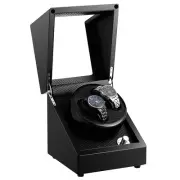 Double Watch Winders Automatic Watch Case Display Organizer Box Gifts US
