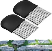 Weeder Tool,Manual Weeds Tool Set of 2 | Stainless Moss Brush Deck Crevice Weeding Remover for Pavement Driveway Patio Sidewalk Paver