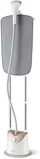 [Philips] EasyTouch Stand Steamer - 1800W, 35 g/min Continuous Steam. 5 Steam Settings, 1.4L Water Tank, Easy Rinse Descaling, Large Steam Plate, White (GC488/60)