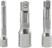 1set Pry Bar Wrench Adaptor Head Kit 1/2'' 3/8'' 1/4'' Drive Breaker Bar Ratchet Crowbar Adapter Head Tools Car Repairing Tools