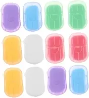 GANAZONO Travel Soap Sheets Portable Hand Washing Soap Slices for Outdoor Activities Camping Toilet Use Milk Scents Compact