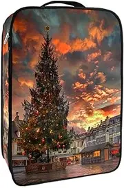 [YTYVAGT] Travel Shoe Bag,Waterproof Portable Organizer Storage Shoe Pouch,Christmas Tree Architecture France