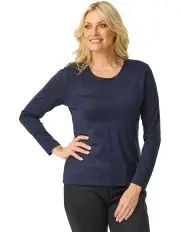 [Fella Hamilton] Hedrena Classic Long Sleeve Tee in Blue