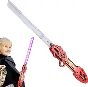 Light Up Toys for Kids - Retractable Cool Light Up Stick - Glow in Dark Role Play Fighting Game Interactive Cosplay Costume Prop for Home Christmas Boys