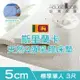 【House Door好適家居】超透氣網狀格紋表布 5cm厚斯里蘭卡天然乳膠床墊贈大和抗菌布套-單人3尺