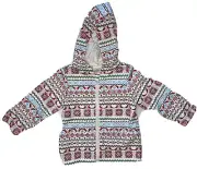 First Impressions Girl's Toddler Jacket Size: 24 M Angel White Zip Down Hoodie