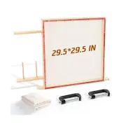 Tufting-Frame-for-Rug-Making, BESGEER Rug Tufting Frame with Tufting Cloth, 2...
