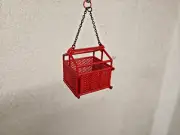 3D Cargo Basket w/Drop Down Gate In Authentic Mammoet Red, 1/50, 1/48th Scale