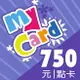 MyCard 750點點數卡遊戲點數卡★數位服務內容儲值卡★電玩遊戲★免運★支援遊戲儲值:天堂W、天堂2M、原神、RO仙境傳說、神魔之塔、明星三缺一★Mycard店★若消費者已付款，即不得申請取消訂單或退貨