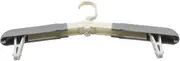2 PCS NUZAMAS Travel Hangers Foldable Clothes Hangers with Clips Grey Lightweight Plastic Hangers Racks for Clothes Sockes Perfect for Outdoor Camping Travel