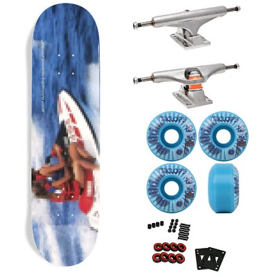 Jacuzzi Premium Skateboard with Indy Trucks, Triclops Wheels - 8.0" Sea Monsters