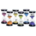 Hourglass 6 Colors Sand Clock Sand Timer Set Sandglass 1/3/5/10/15/30 mins