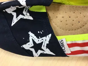 同事托賣希臘購入TOMS鞋星星美國旗圖案24.5穿全新
