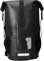 Oshhni 35 Liters Waterproof Backpack Dry Pack Dry Sack 28x52cm with Chest Strap PVC Ergonomic Design for Cycle Commute Lightweight