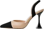 [Coutgo] Womens Pointed Toe Ballerina Flats Ankle Straps Casual Ballet Work Walking Shoes