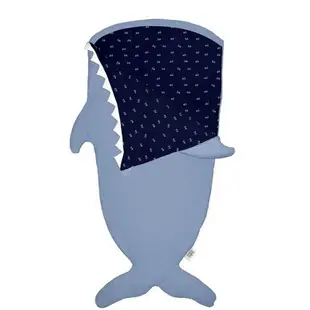 西班牙BabyBites鯊魚咬一口兒童睡袋—湛灰藍