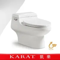 在飛比找momo購物網優惠-【KARAT凱樂】月石單體馬桶(省水馬桶/靜音馬桶/低水箱馬