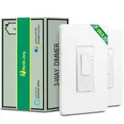 2-Pk Wi-Fi Smart Dimmer Switch by Martin Jerry 2.4GHz Control app Alexa & Google